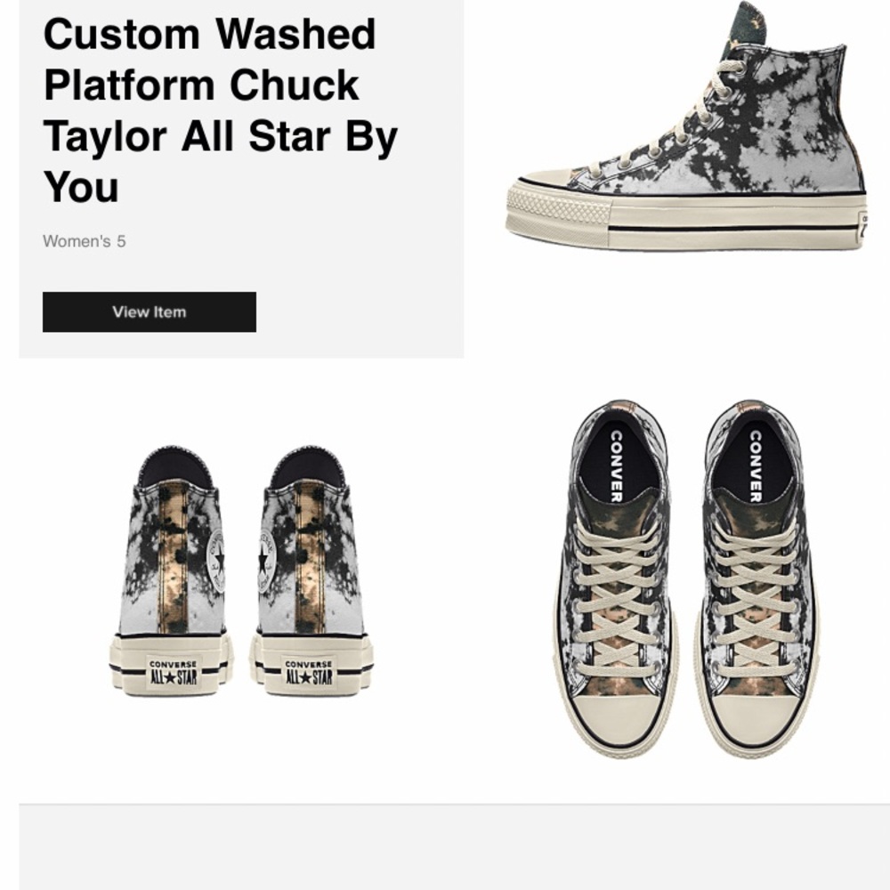 Custom Washed Platform Chuck Taylor All Star
